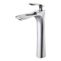 Смеситель для раковины высокий Grocenberg GB3001, хром