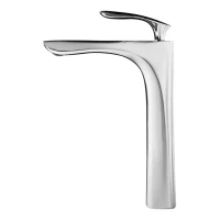 Смеситель для раковины высокий Grocenberg GB3001, хром