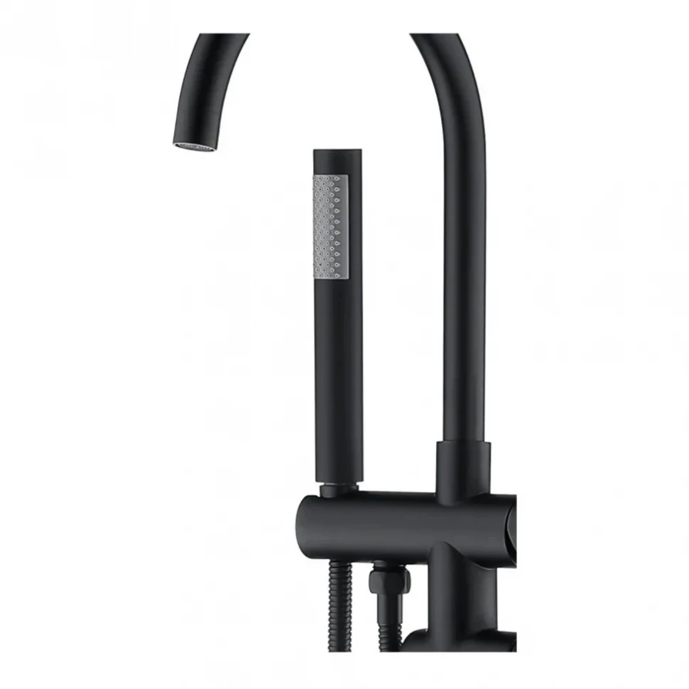 Смеситель напольный для ванны Grocenberg GB900, черный матовый