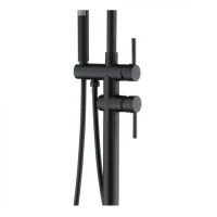 Смеситель напольный для ванны Grocenberg GB900, черный матовый