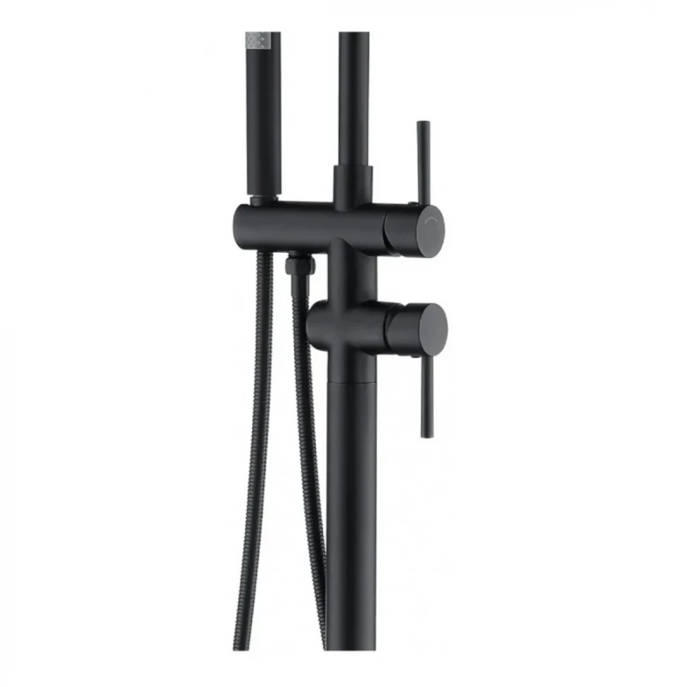 Смеситель напольный для ванны Grocenberg GB900, черный матовый