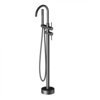 Смеситель напольный для ванны Grocenberg GB900, черный матовый