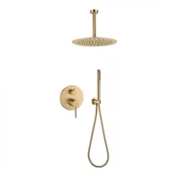 Душевая система скрытого монтажа Grocenberg GB5099MG-4, матовое золото