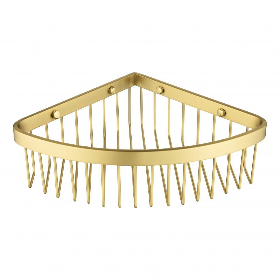 Полка корзина угловая Grocenberg AC0094MG, матовое золото Полка корзина угловая Grocenberg AC0094MG, матовое золото