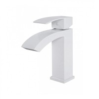 Смеситель для раковины Hansberge H1077, белый