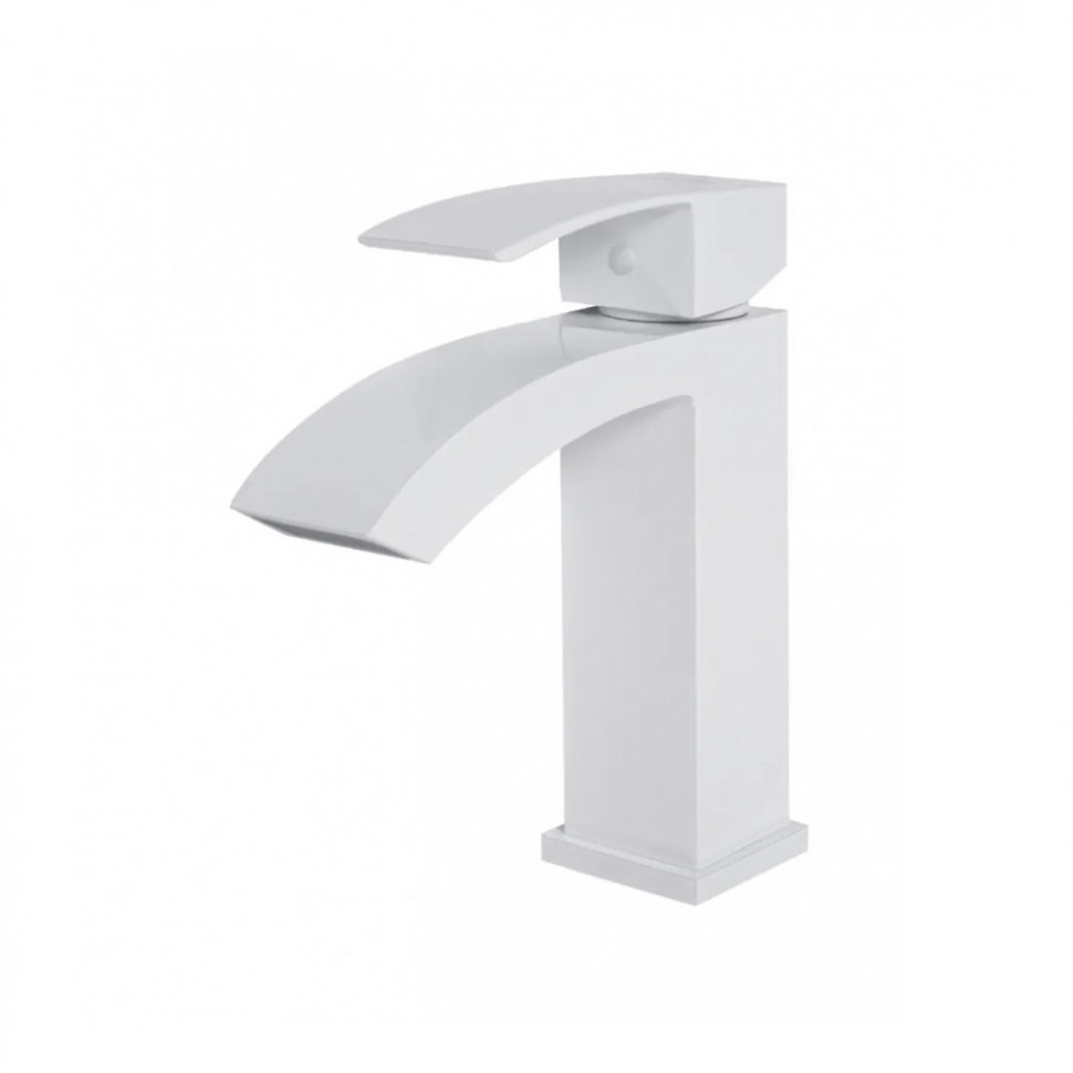 Смеситель для раковины Hansberge H1077, белый