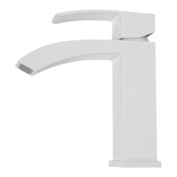 Смеситель для раковины Hansberge H1077, белый