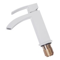 Смеситель для раковины Hansberge H1077, белый