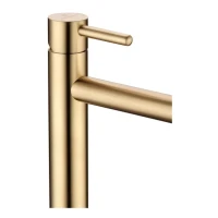 Смеситель для раковины высокий Grocenberg GB3029, матовое золото