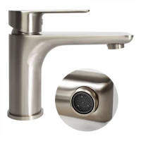 Смеситель для раковины Hansberge H1099, никель