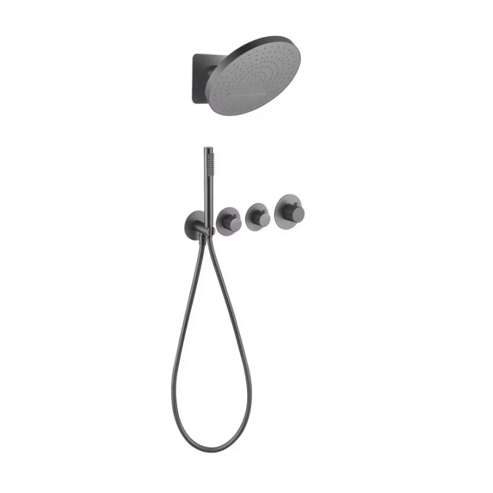 Душевая система скрытого монтажа Grocenberg GB5020, графит