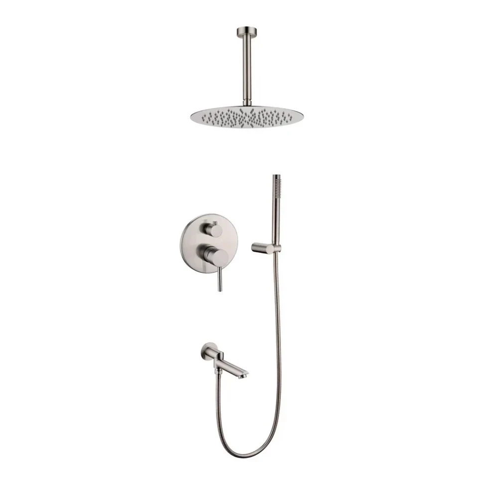 Душевая система скрытого монтажа Grocenberg GB5099NK-2, никель