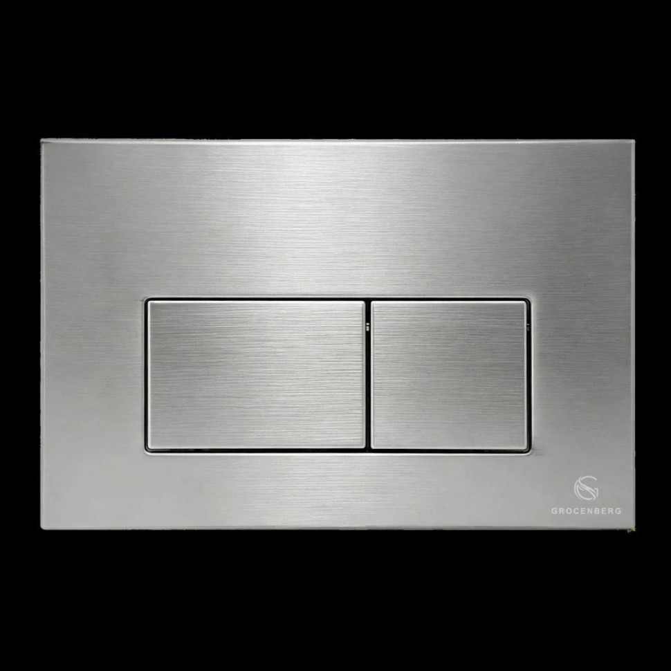 Инсталляция для унитаза с кнопкой для смыва Grocenberg GS3050-KM3070NK, никель