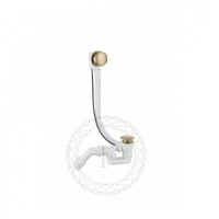 Сифон для ванны полуавтоматический FILARETE FL80, матовое золото