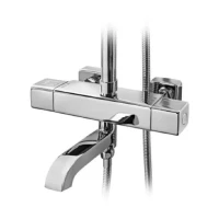 Душевая система с термостатом Grocenberg GB7005, хром