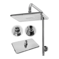 Душевая система с термостатом Grocenberg GB7005, хром