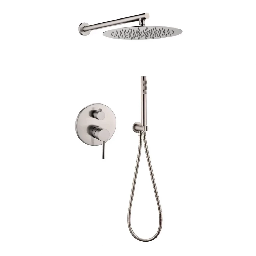 Душевая система скрытого монтажа Grocenberg GB5099NK-3, никель