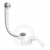 Сифон для ванны полуавтоматический FILARETE FL80, никель