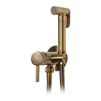 Смеситель встраиваемый с гигиеническим душем Grocenberg GB001, бронза
