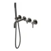 Смеситель для ванны с ручным душем Grocenberg GB5070, графит