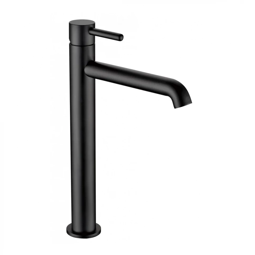 Смеситель для раковины высокий Grocenberg GB3029, черный матовый