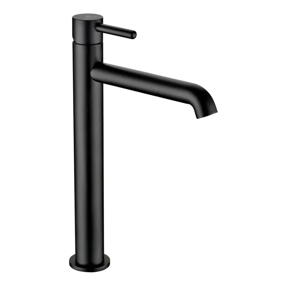 Смеситель для раковины высокий Grocenberg GB3029, черный матовый