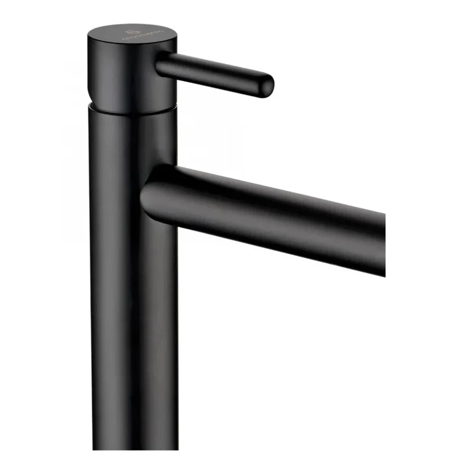 Смеситель для раковины высокий Grocenberg GB3029, черный матовый