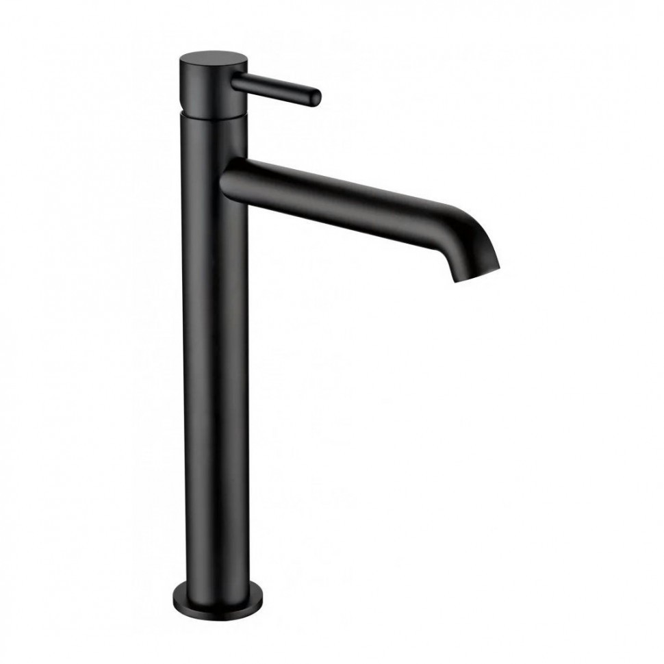 Смеситель для раковины высокий Grocenberg GB3029, черный матовый