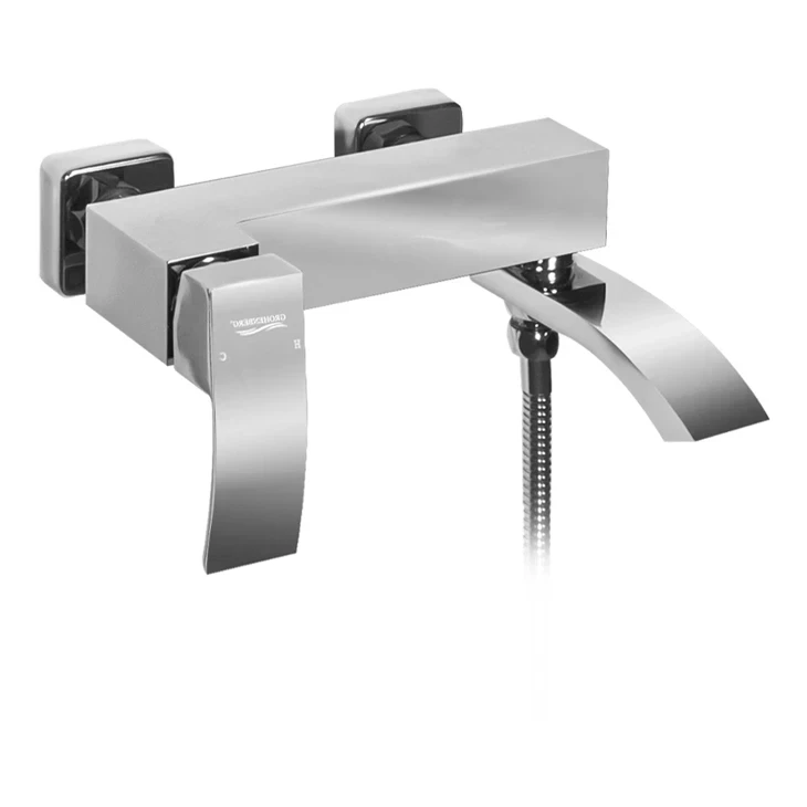 Смеситель для ванны с ручным душем Grocenberg GB8007, хром