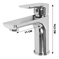 Смеситель для раковины Hansberge H1099, хром