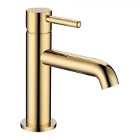 Смеситель для раковины стандартный Grocenberg GB2099, золото глянец