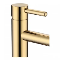 Смеситель для раковины стандартный Grocenberg GB2099, золото глянец