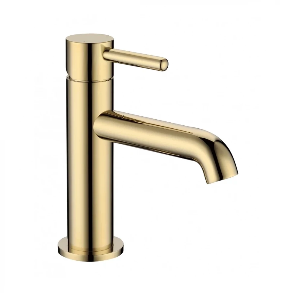 Смеситель для раковины стандартный Grocenberg GB2099, золото глянец