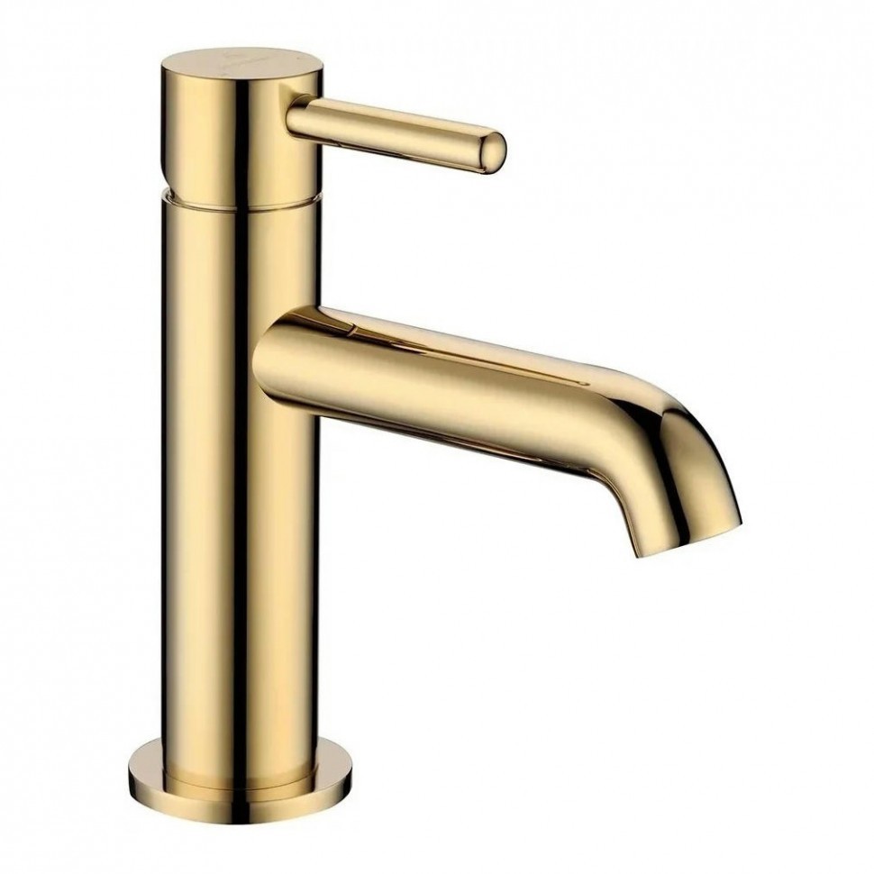 Смеситель для раковины стандартный Grocenberg GB2099, золото глянец