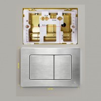 Инсталляция для унитаза с кнопкой для смыва Grocenberg GS3050-KM3080NK, никель