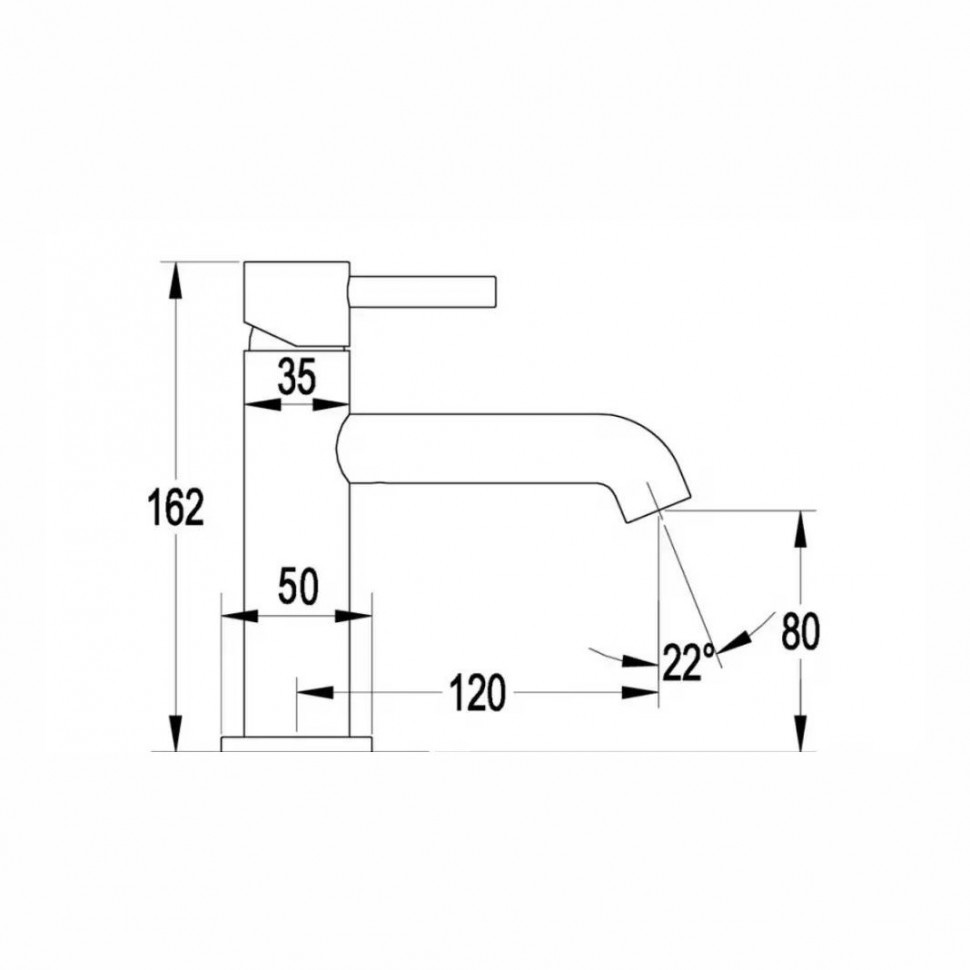Смеситель для раковины стандартный Grocenberg GB2099, золотой брашированный