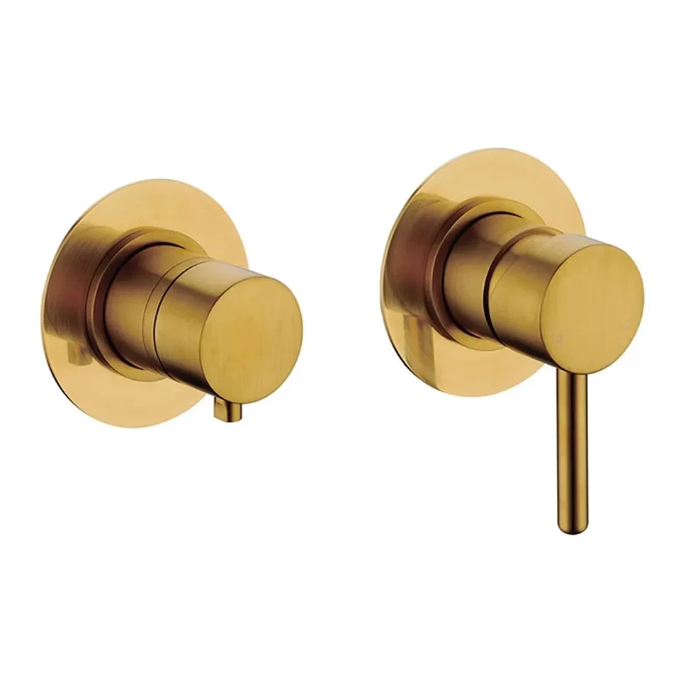 Душевая система скрытого монтажа Grocenberg GB5090, золотой брашированный