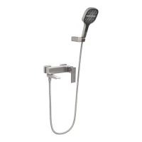 Смеситель для ванны с ручным душем Hansberge H4070, никель