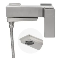 Смеситель для ванны с ручным душем Hansberge H4070, никель