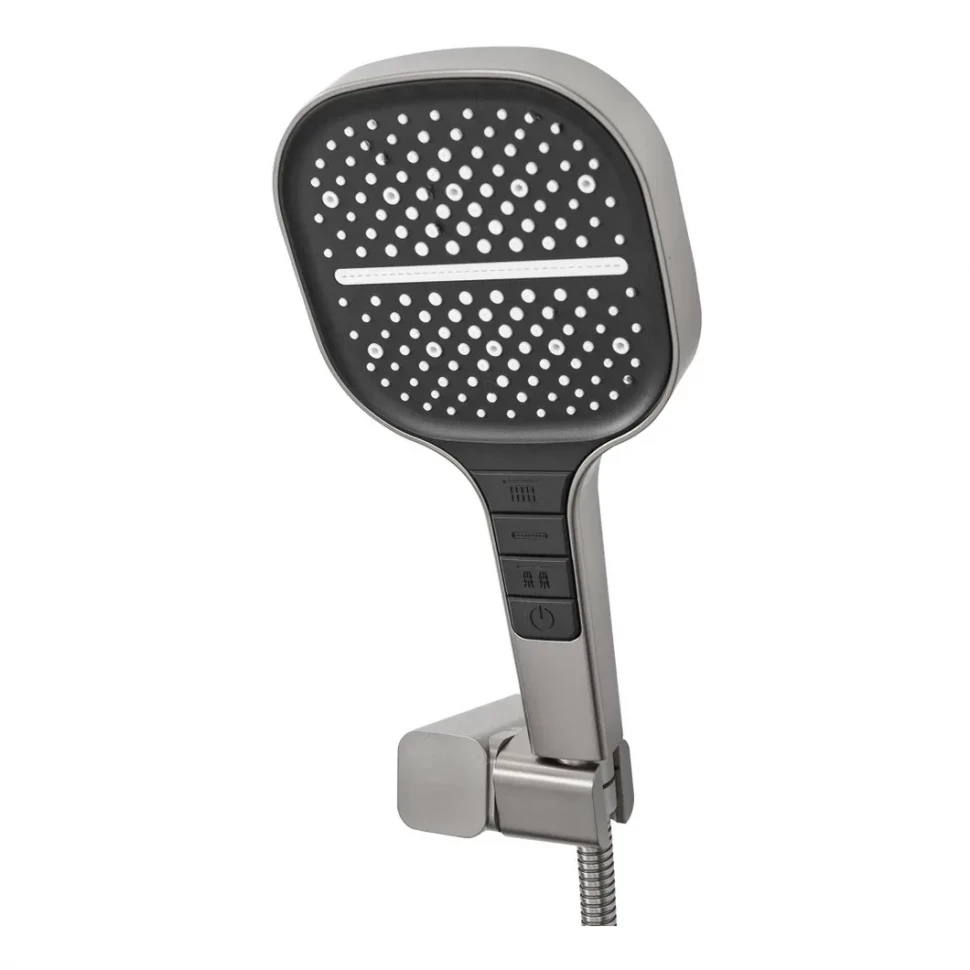 Смеситель для ванны с ручным душем Hansberge H4070, никель