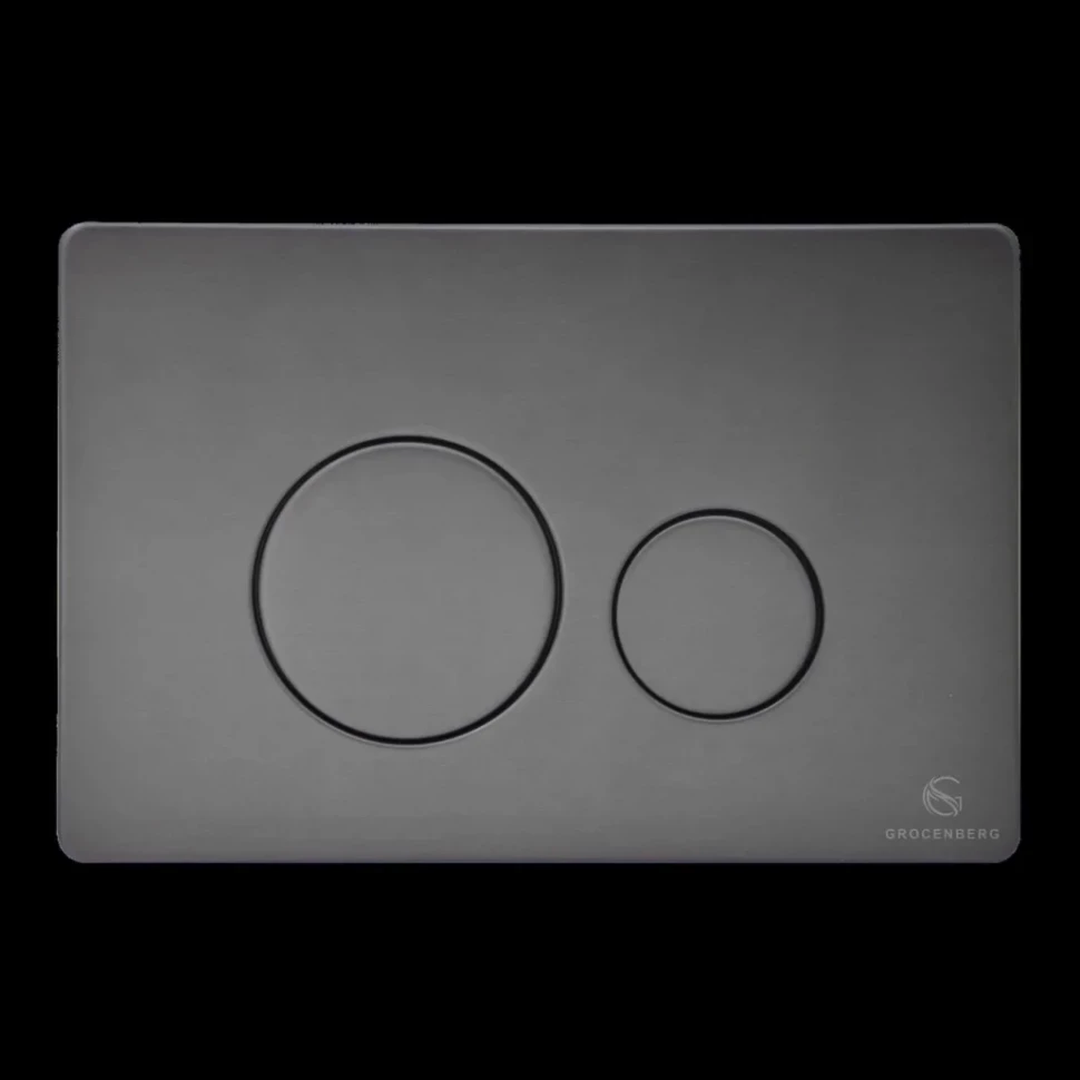 Инсталляция для унитаза с кнопкой для смыва Grocenberg GS3050-KM3090BG, графит