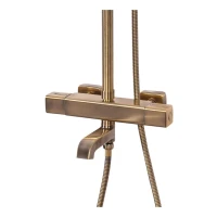 Душевая система с термостатом Hansberge H5085, бронза