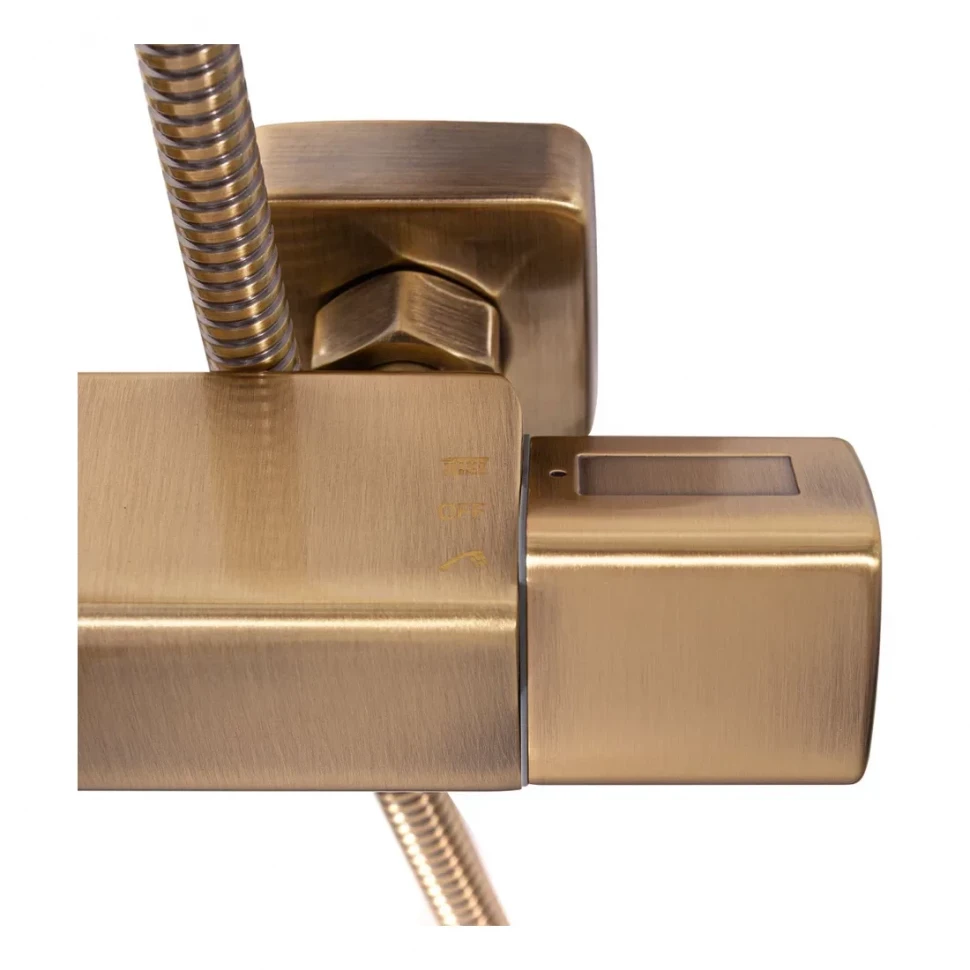 Душевая система с термостатом Hansberge H5085, бронза