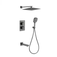 Душевая система скрытого монтажа Grocenberg GB5050, графит