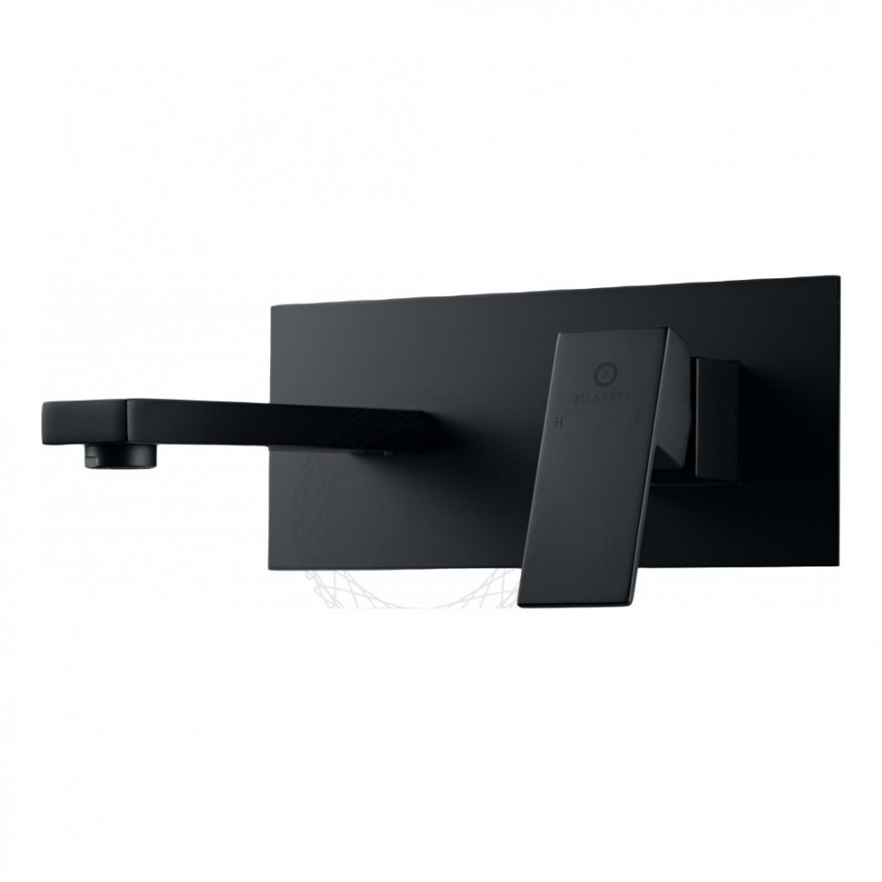 Смеситель для раковины FILARETE Fing FL4040, черный матовый