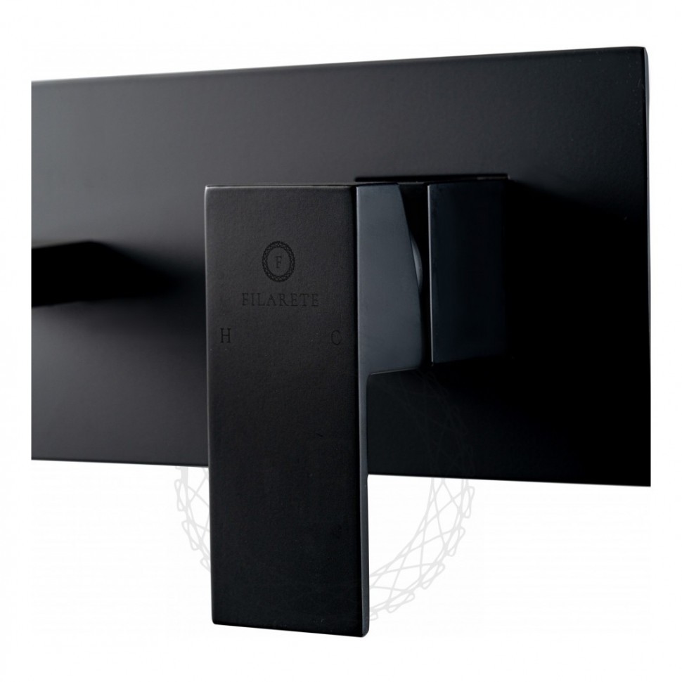 Смеситель для раковины FILARETE Fing FL4040, черный матовый