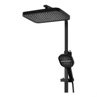 Душевая система Hansberge H5077, черный матовый