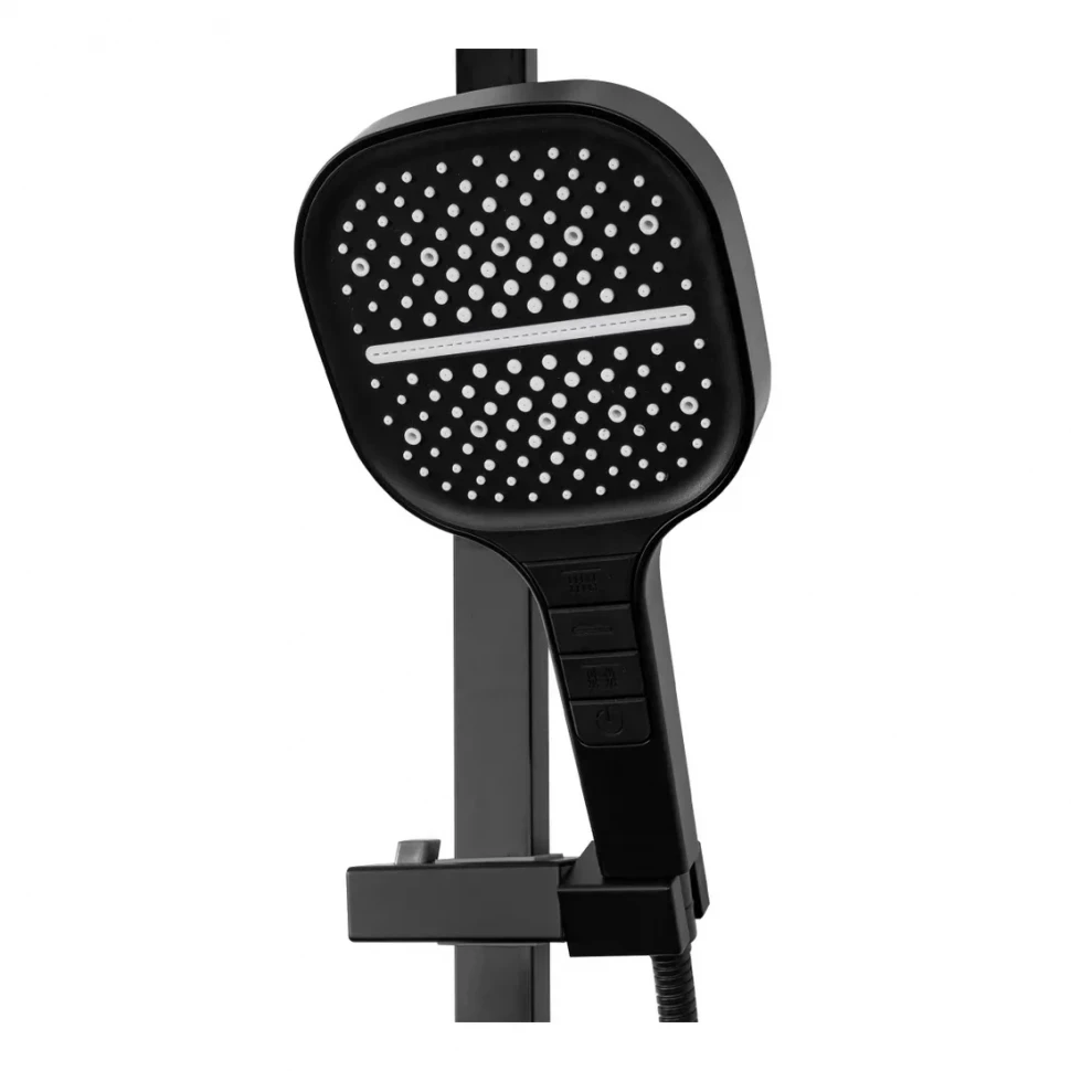 Душевая система Hansberge H5077, черный матовый
