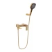 Смеситель для ванны с ручным душем Hansberge H4070, матовое золото