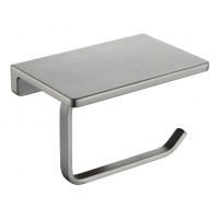 Настенный бумагодержатель плоский Grocenberg AC0027, графит